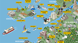 Çanakkale Turizm Haritası