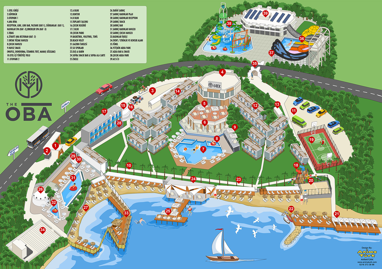 The Oba Hotel Map